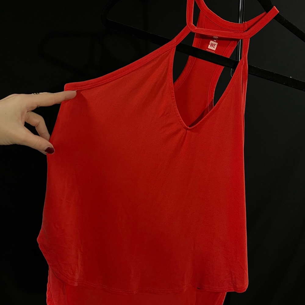 ME to WE Red/Orange Tank